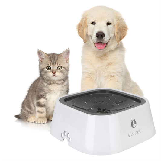 1.5L Pet Anti-Overflow Slow Water Dispenser Bowl