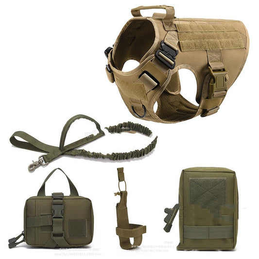 Tactical Pet Harness K9 Training Vest And Leash Set