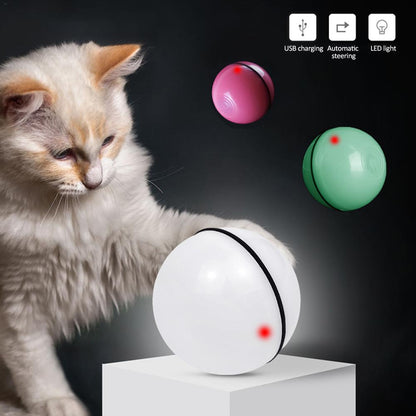 LED Laser Electronic Rolling Pet Funny Toy Ball